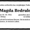 Koenig Magda 1925-1996 Todesanzeige